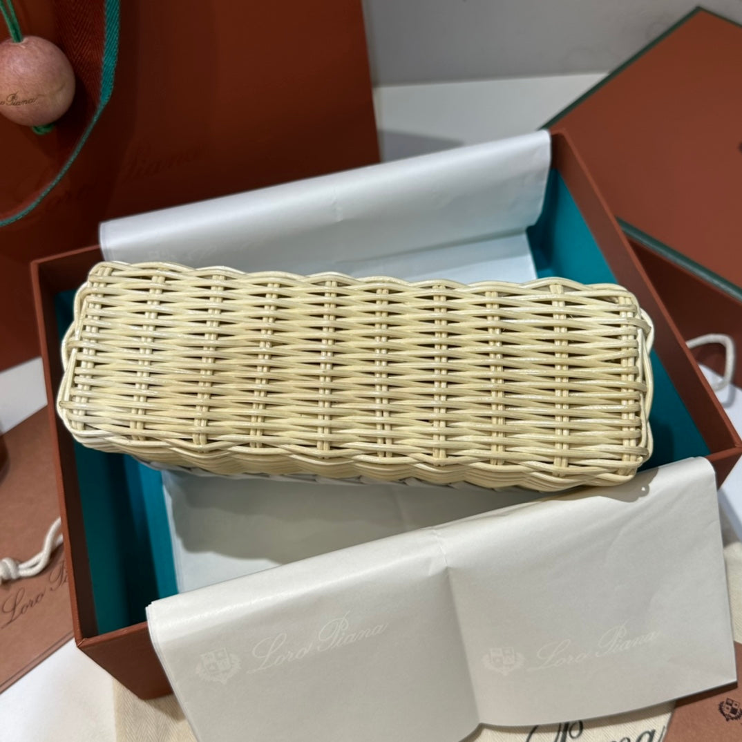 LP ExtraPocket bamboo weaving BAG Z002 white
