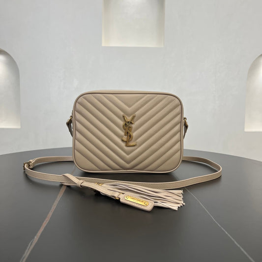 ys l 520534 shoulder bag monogram saint laurent 23cm grey gold buckle