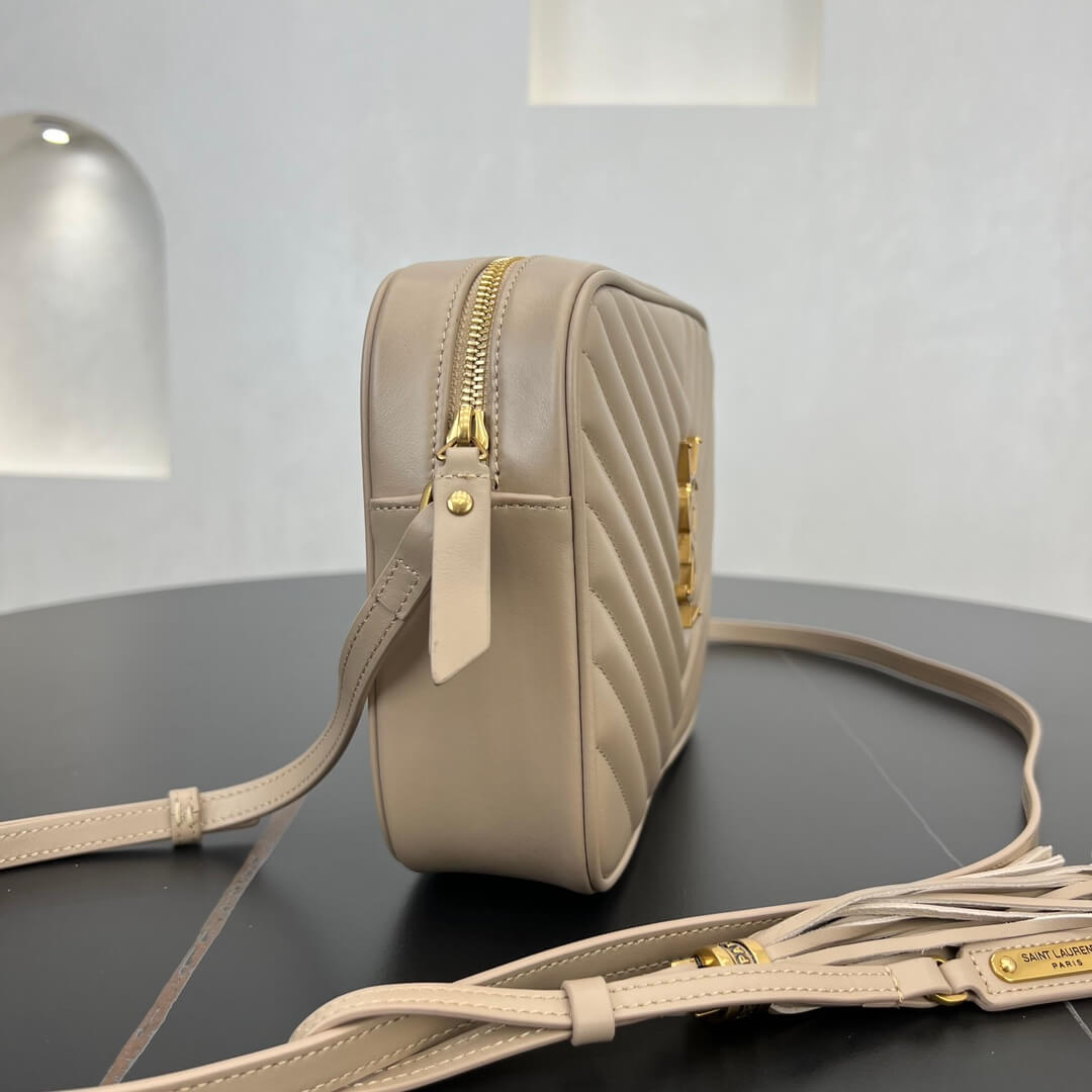 ys l 520534 shoulder bag monogram saint laurent 23cm grey gold buckle