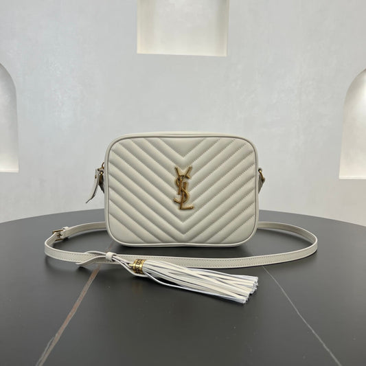 ys l 520534 shoulder bag monogram saint laurent 23cm milk white gold buckle