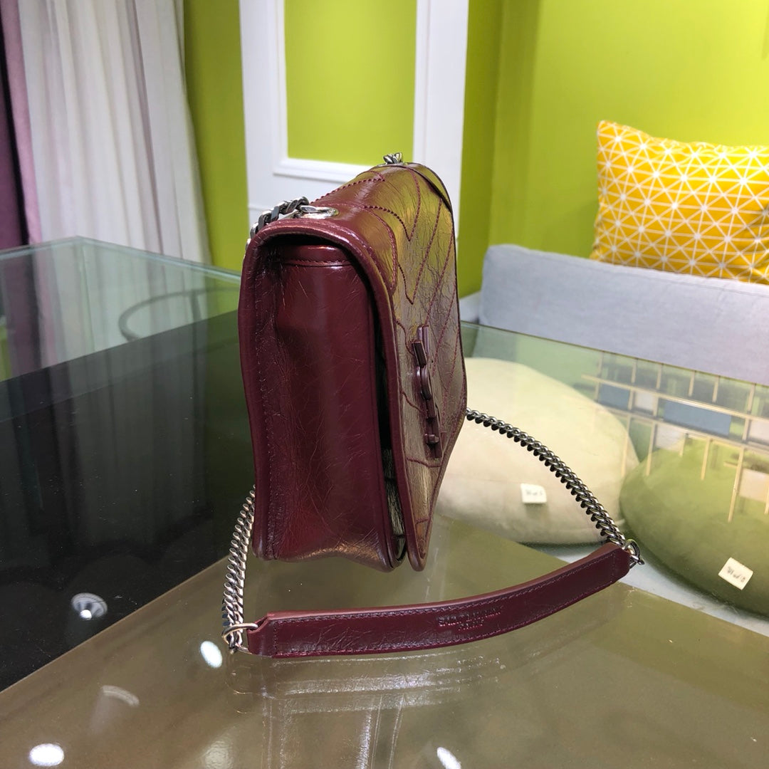 ys l 583103 niki musette bag 19cm maroon