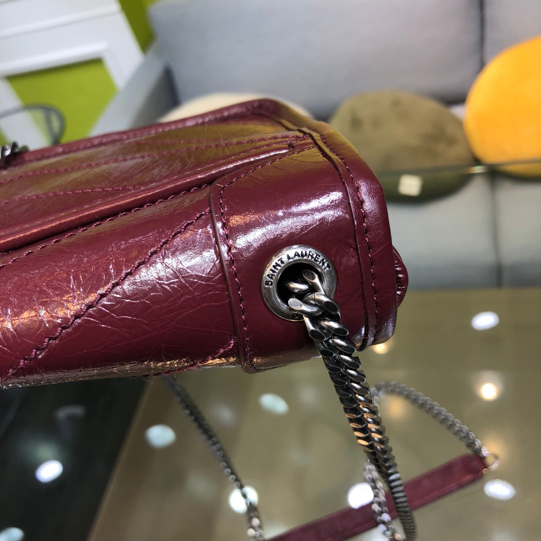 ys l 583103 niki musette bag 19cm maroon