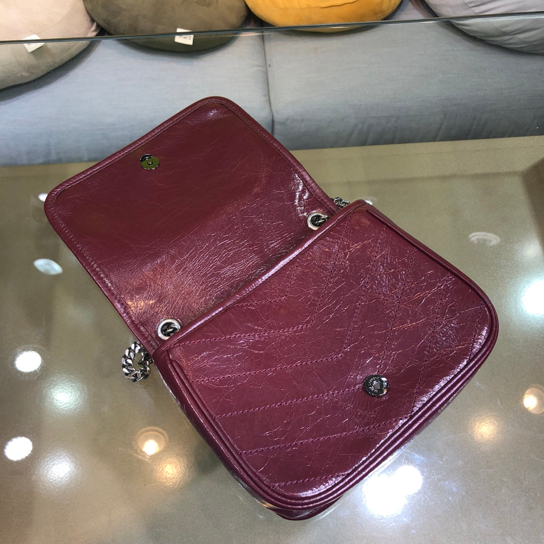 ys l 583103 niki musette bag 19cm maroon