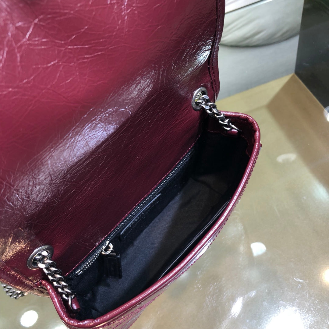 ys l 583103 niki musette bag 19cm maroon