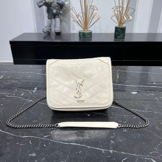 ys l 583103 niki musette bag 19cm milk white