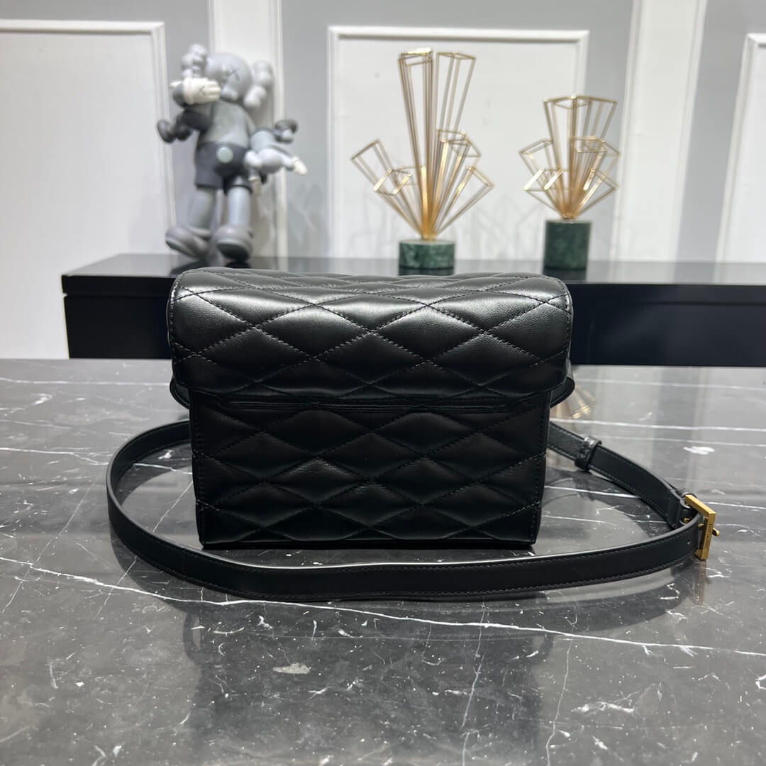 ys l 710080 ysl june box cassandra logo 19cm black