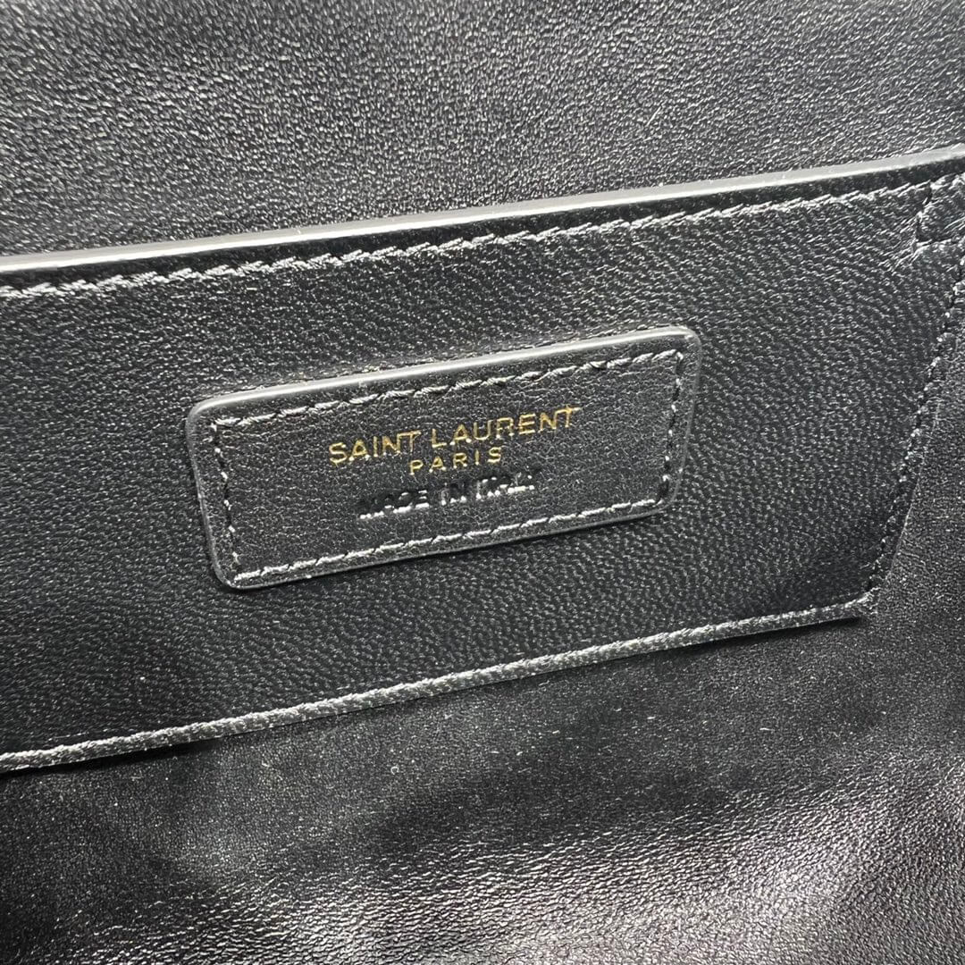 ys l 710080 ysl june box cassandra logo 19cm black