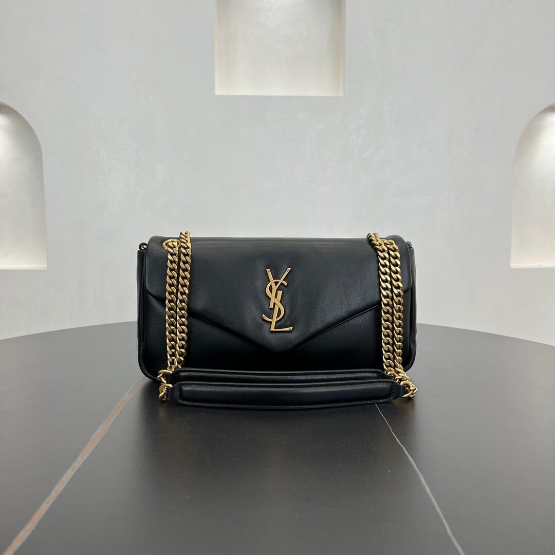 ys l 734153 calypso 26cm calfskin black
