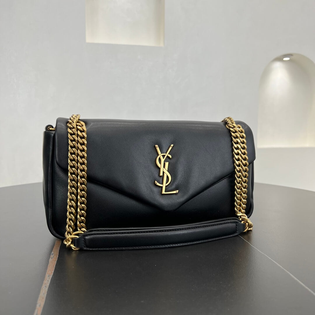 ys l 734153 calypso 26cm calfskin black