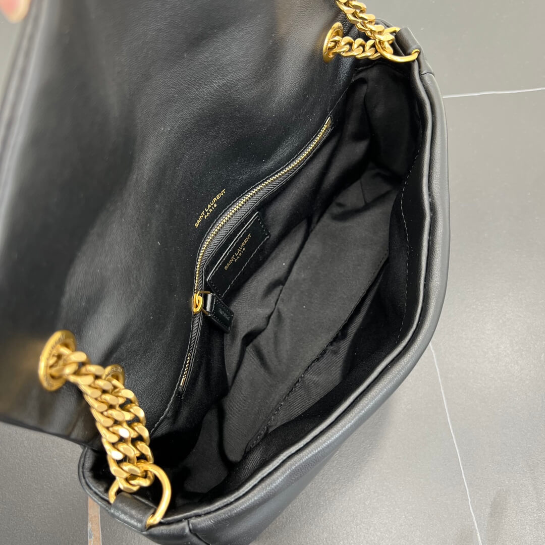 ys l 734153 calypso 26cm calfskin black