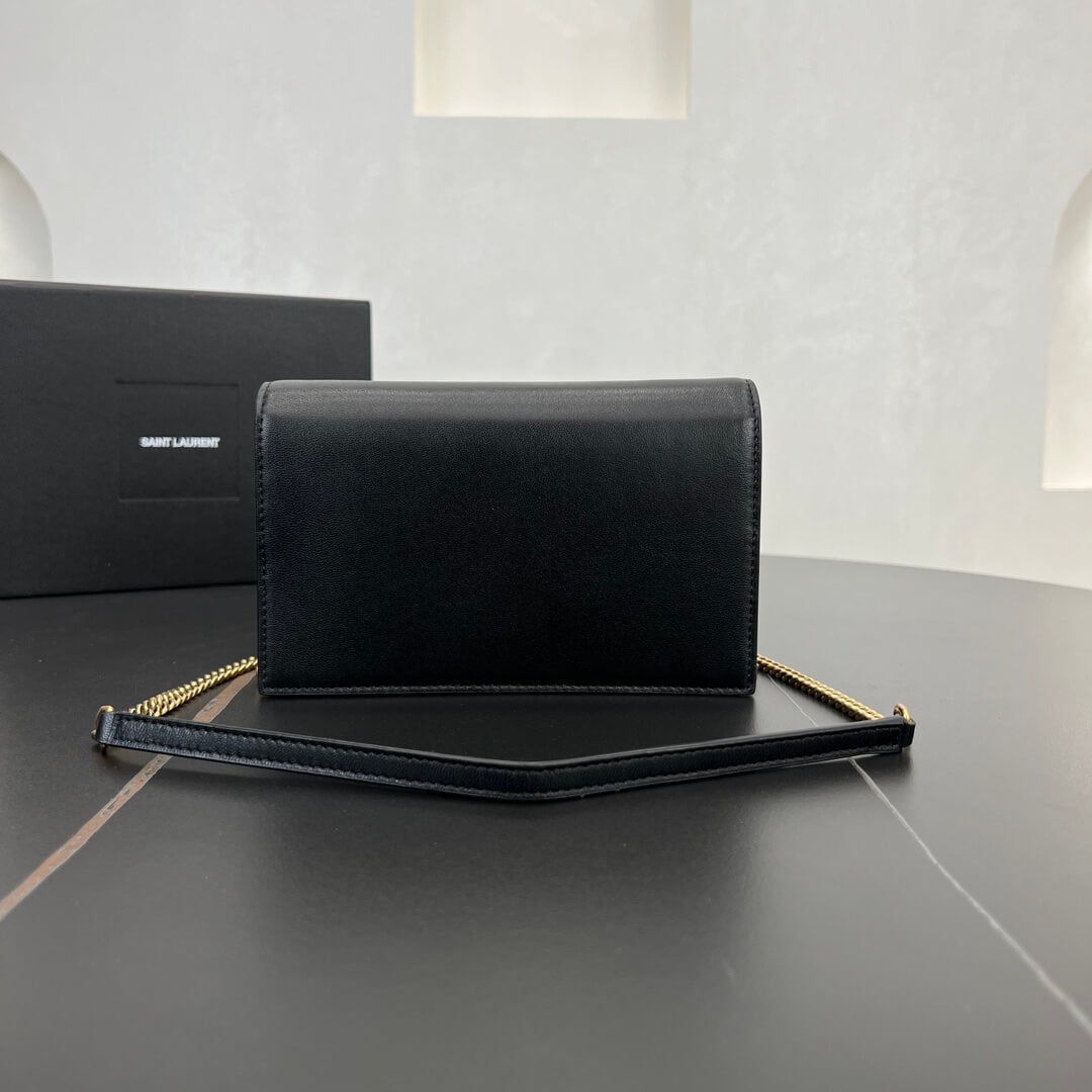 ys l 743050 le cassandre clutch bag 19cm black