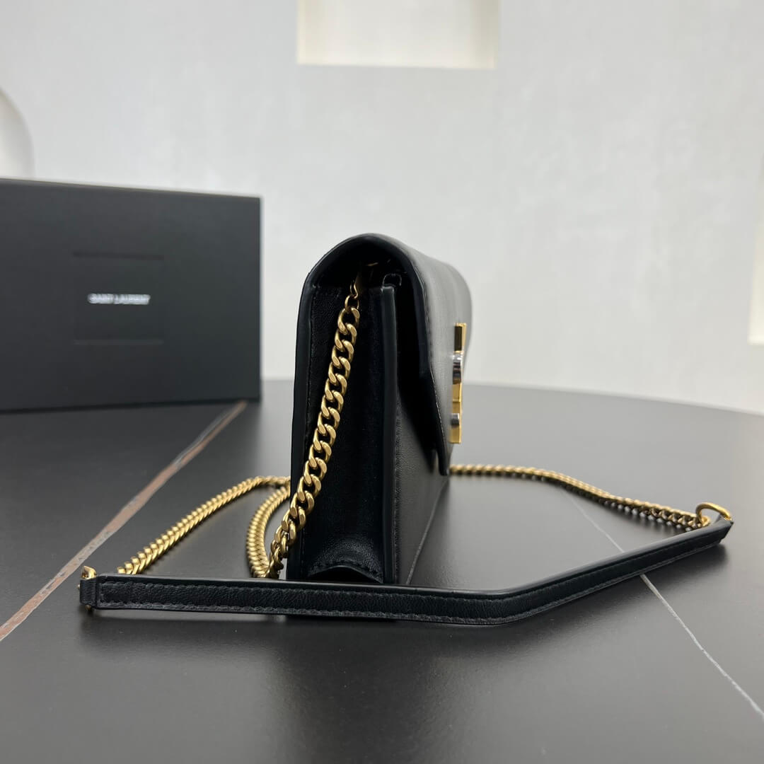 ys l 743050 le cassandre clutch bag 19cm black