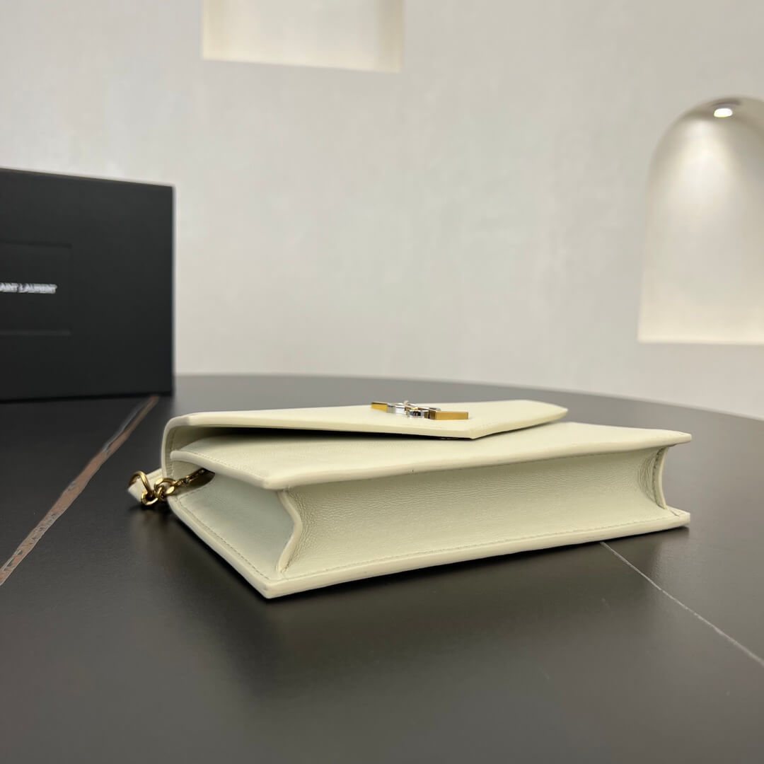 ys l 743050 le cassandre clutch bag 19cm white