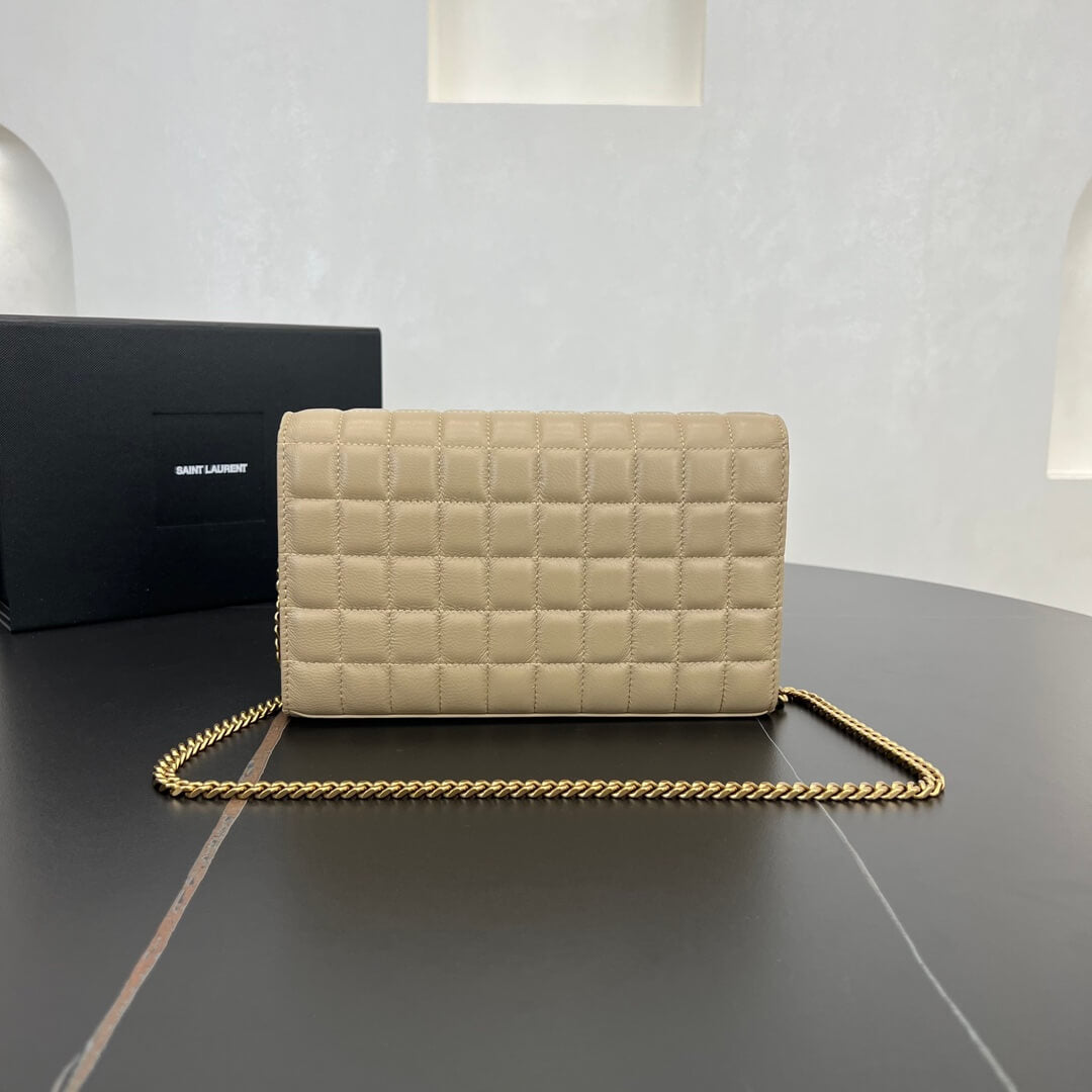 ys l 743346 le cassandre chain bag 23cm apricot