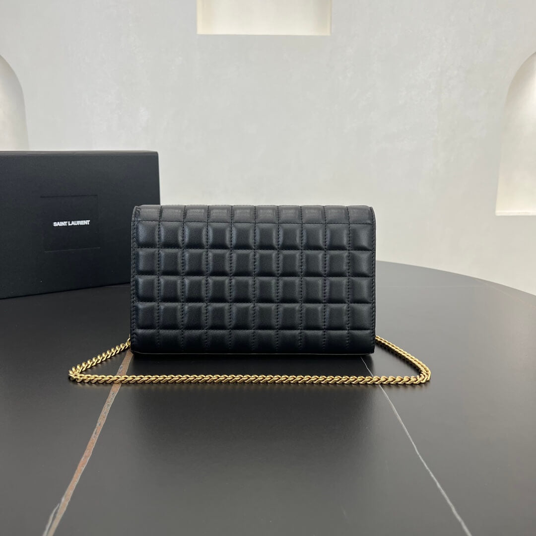 ys l 743346 le cassandre chain bag 23cm black