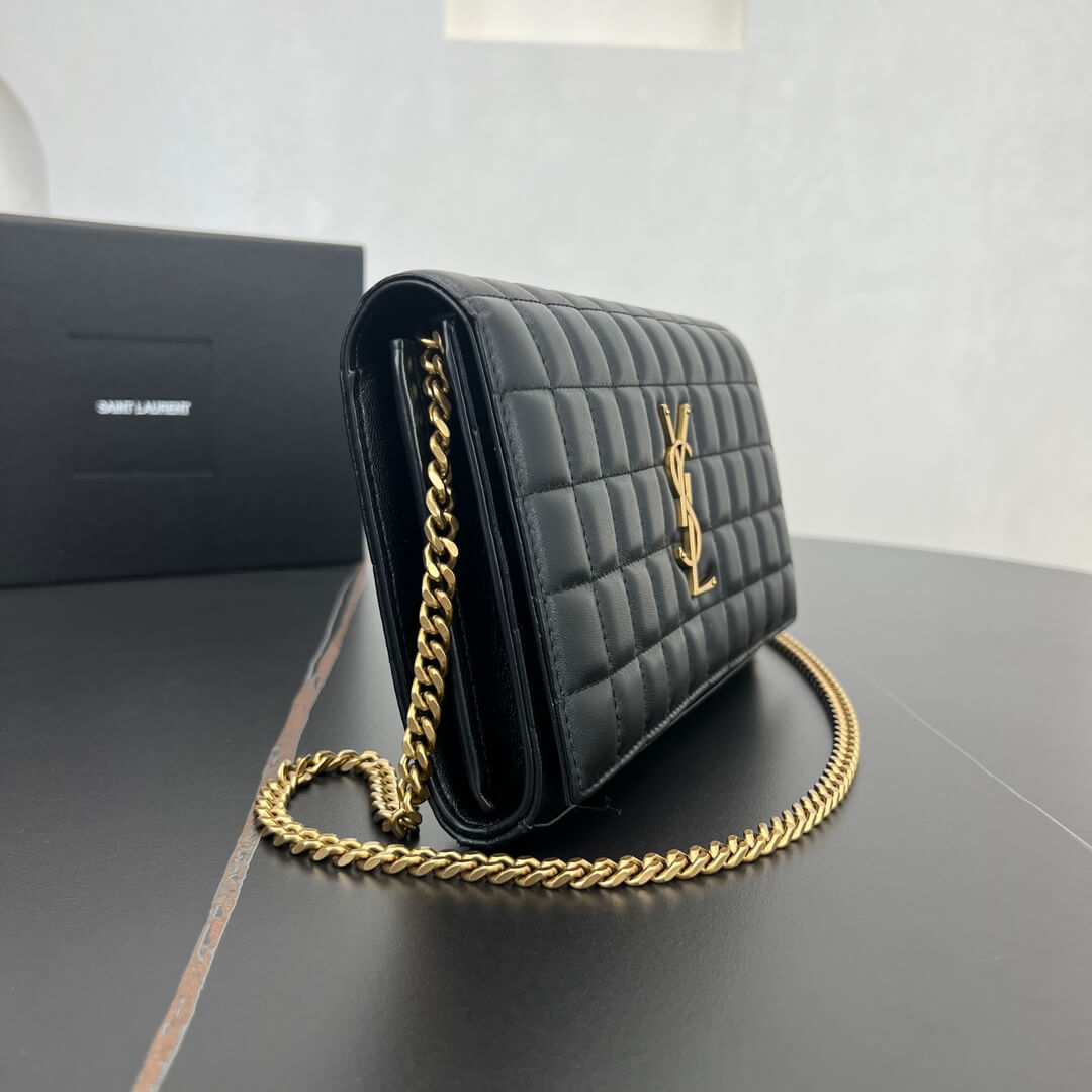 ys l 743346 le cassandre chain bag 23cm black