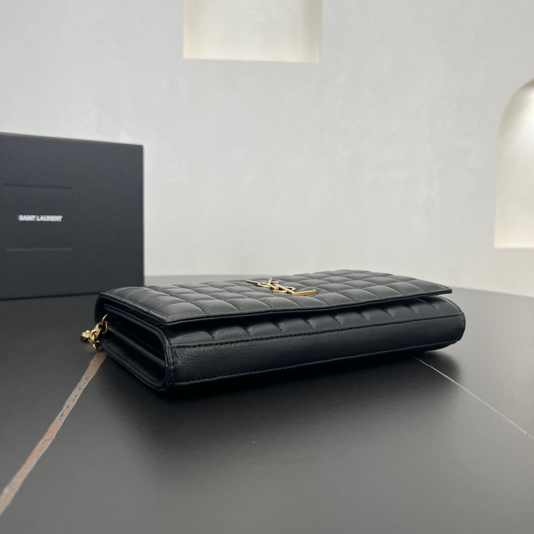 ys l 743346 le cassandre chain bag 23cm black