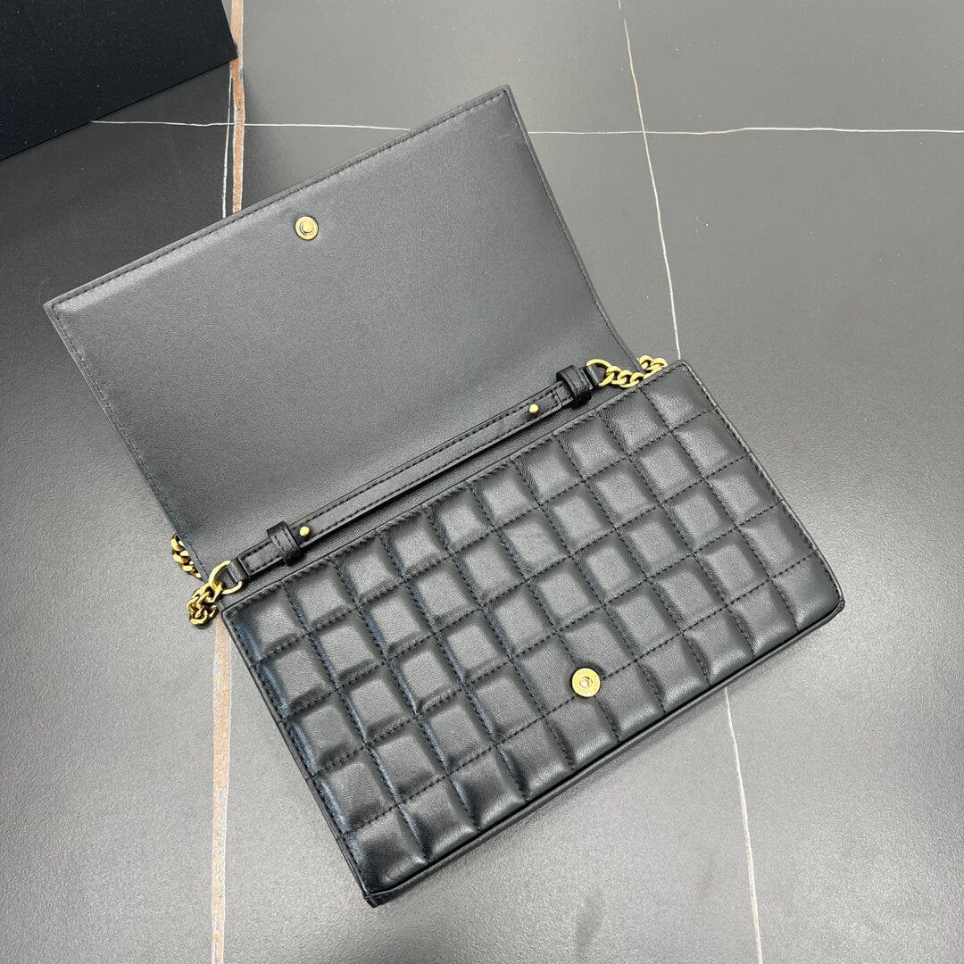 ys l 743346 le cassandre chain bag 23cm black