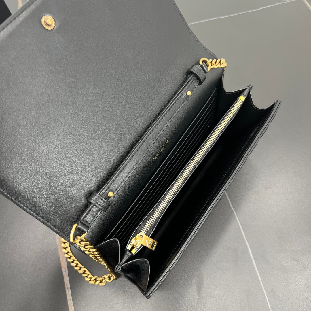 ys l 743346 le cassandre chain bag 23cm black