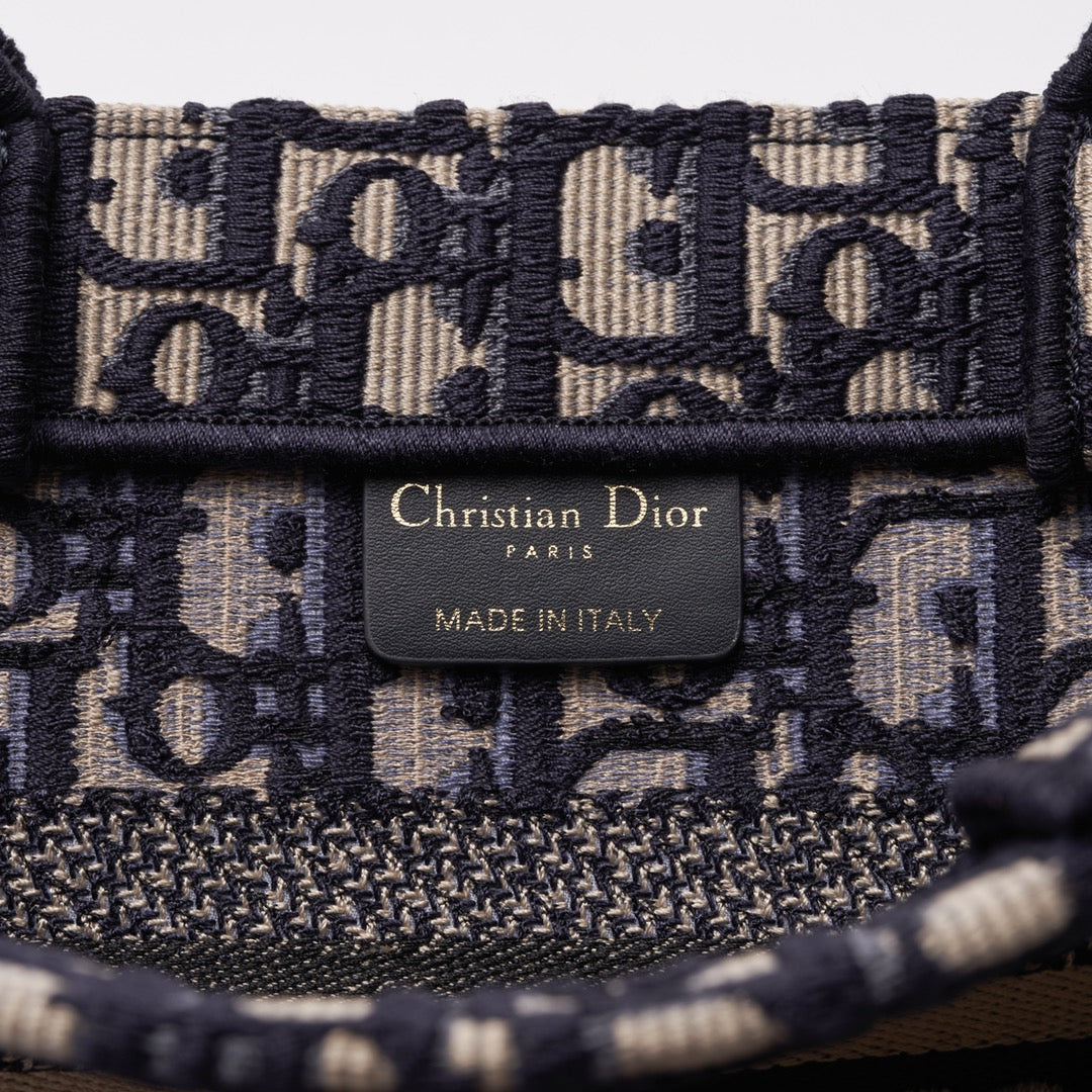 logo on the leather tag dior