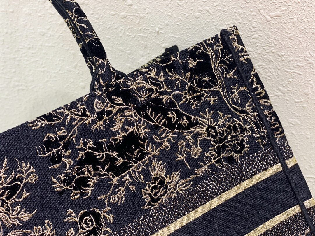 DO1286 Book Tote bird navy blue