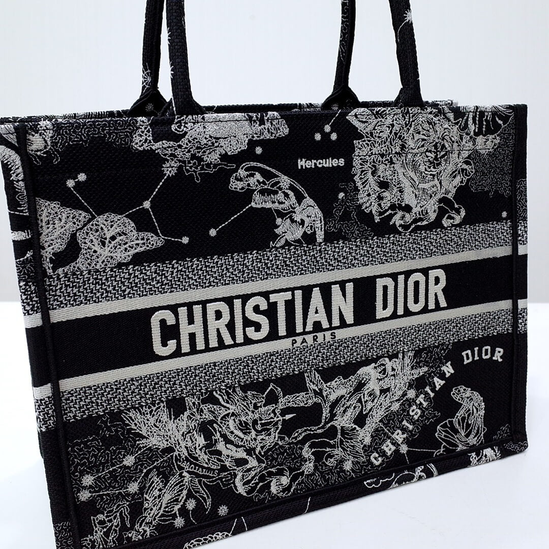 DO1286 Book Tote dragon  black