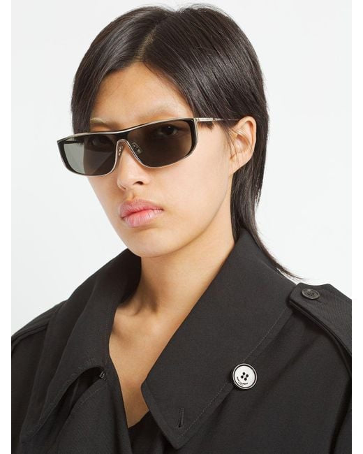 2023 New Pilot Style Black Super Sunglasses Women's Walk Show Style European and American Fashion YJB5