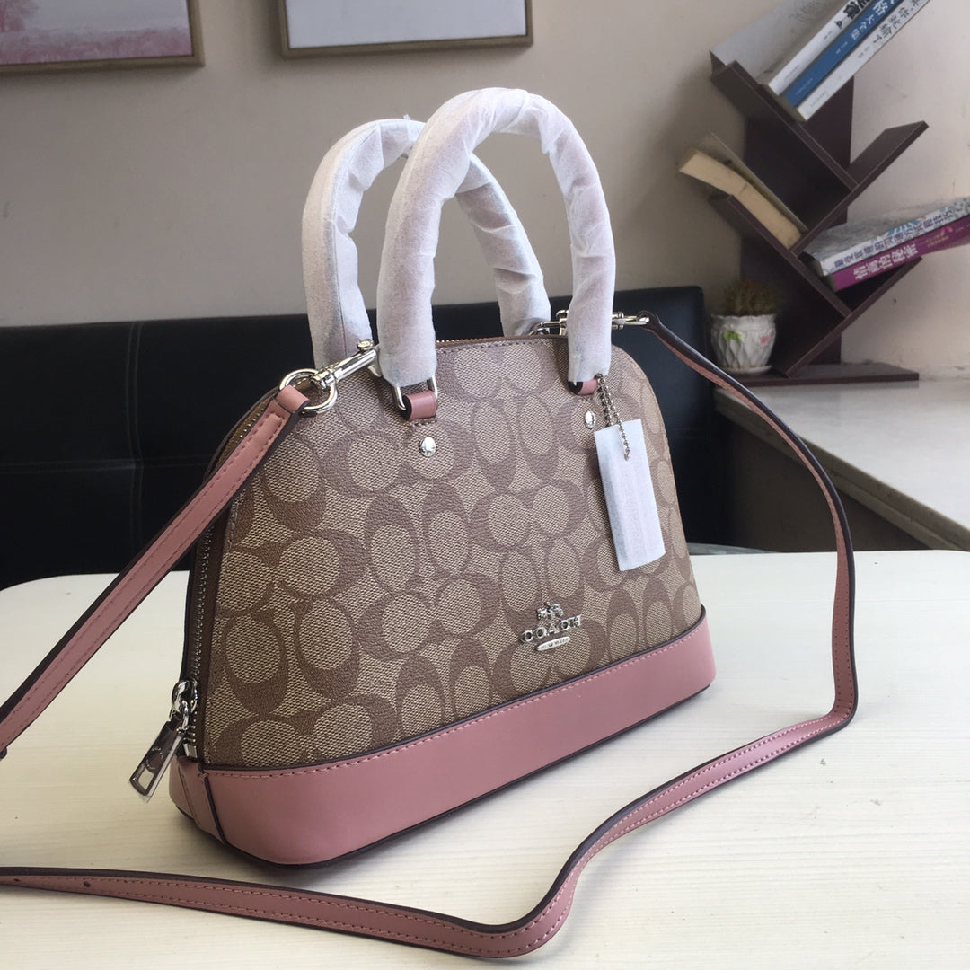 COA SHELL BAG  BROWN PVC 27583