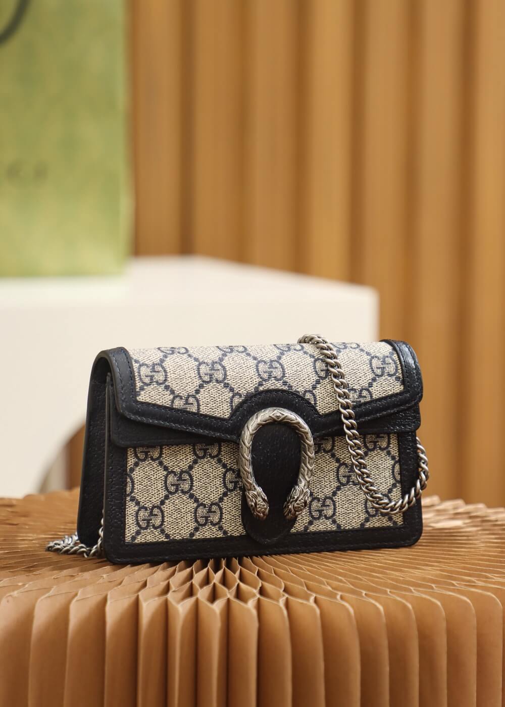 GC476432 shoulder bag Leather grey、black