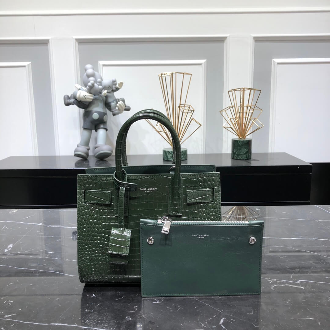 YS-L340778 shoulder bag Handbag green Leather