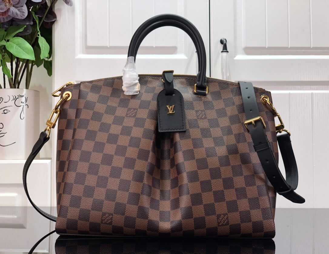 M45282 BOETIE PM Damier black real leather trim