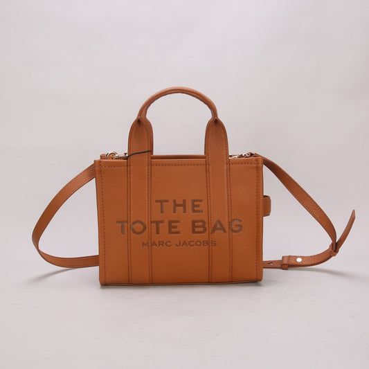 M-J TOTE LEATHER BAGS BROWN