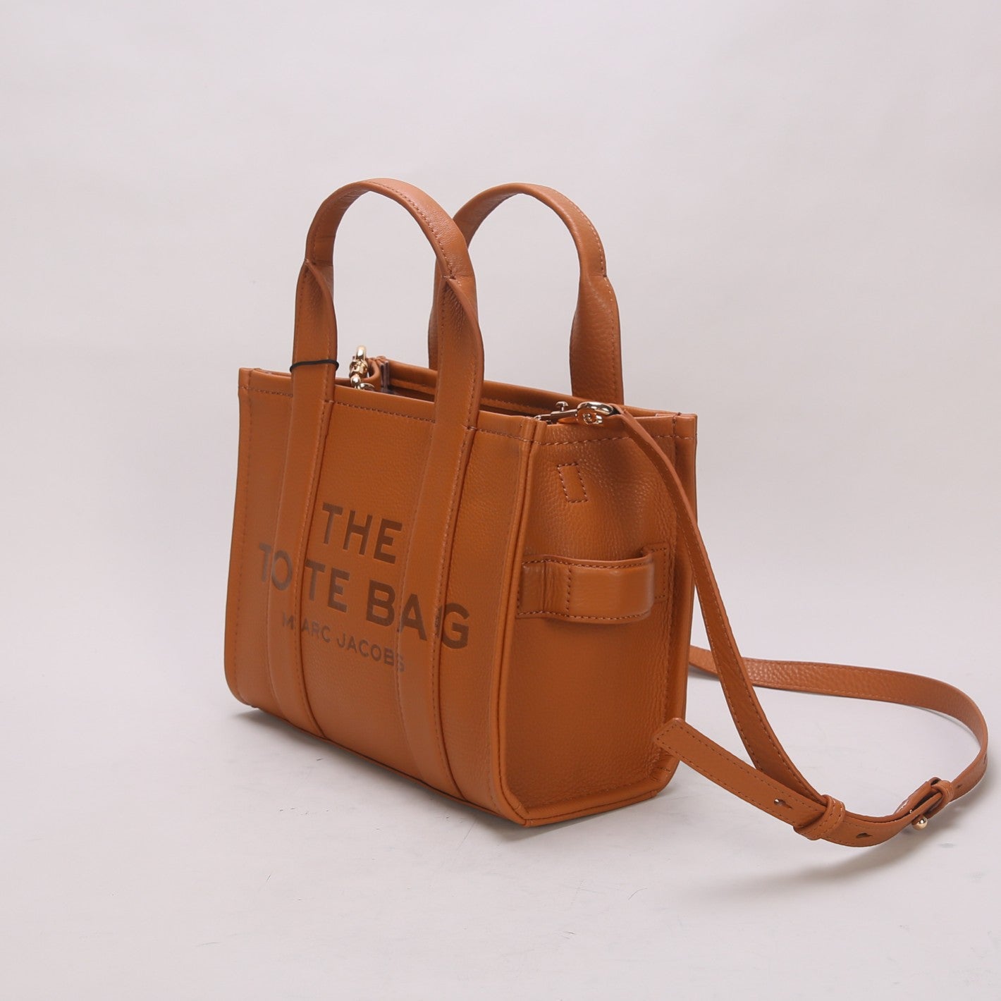 M-J TOTE LEATHER BAGS BROWN