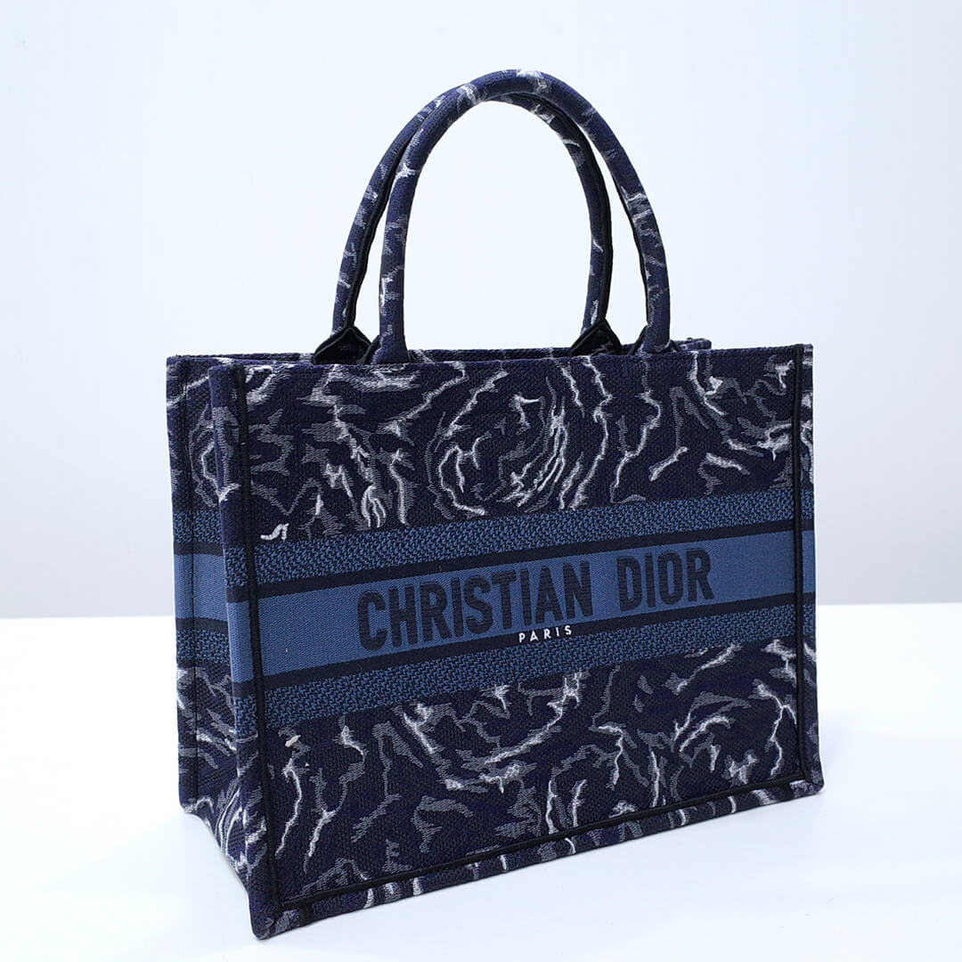 DO1286 Book Tote size 36.5cm 41.5cm Embroidery LOGO blue Handbag