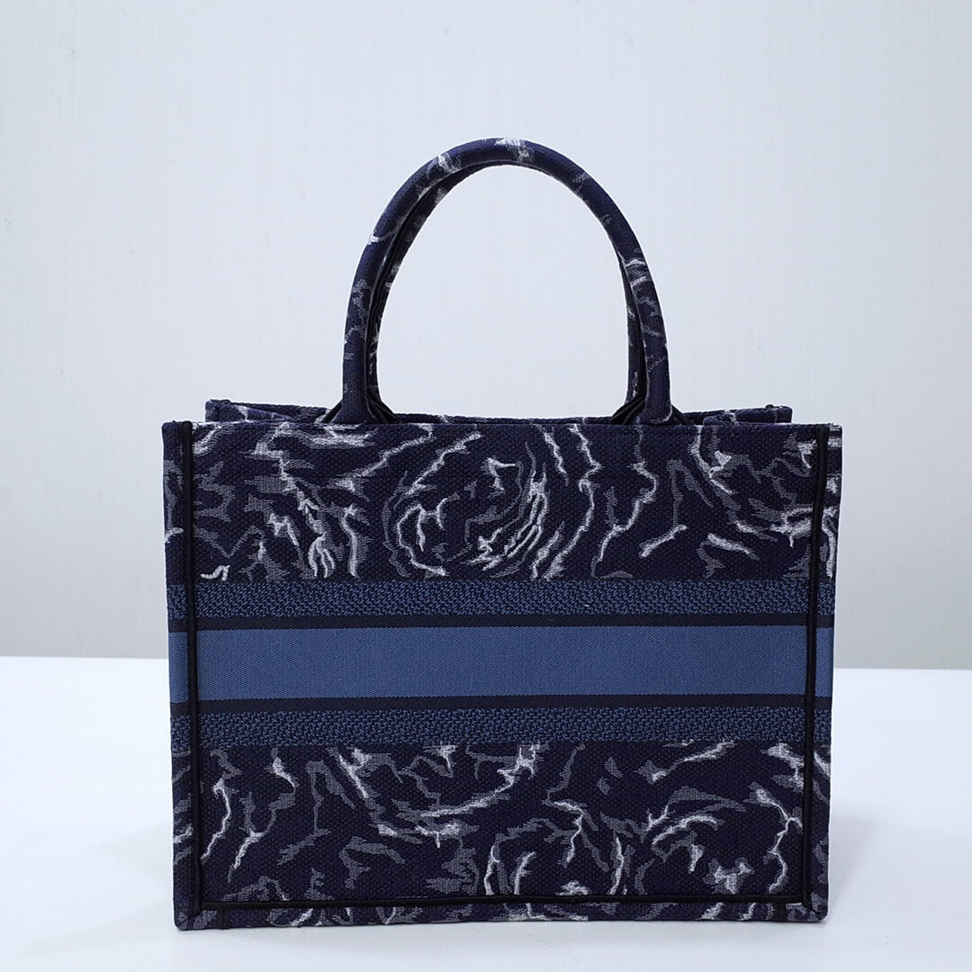 DO1286 Book Tote size 36.5cm 41.5cm Embroidery LOGO blue Handbag