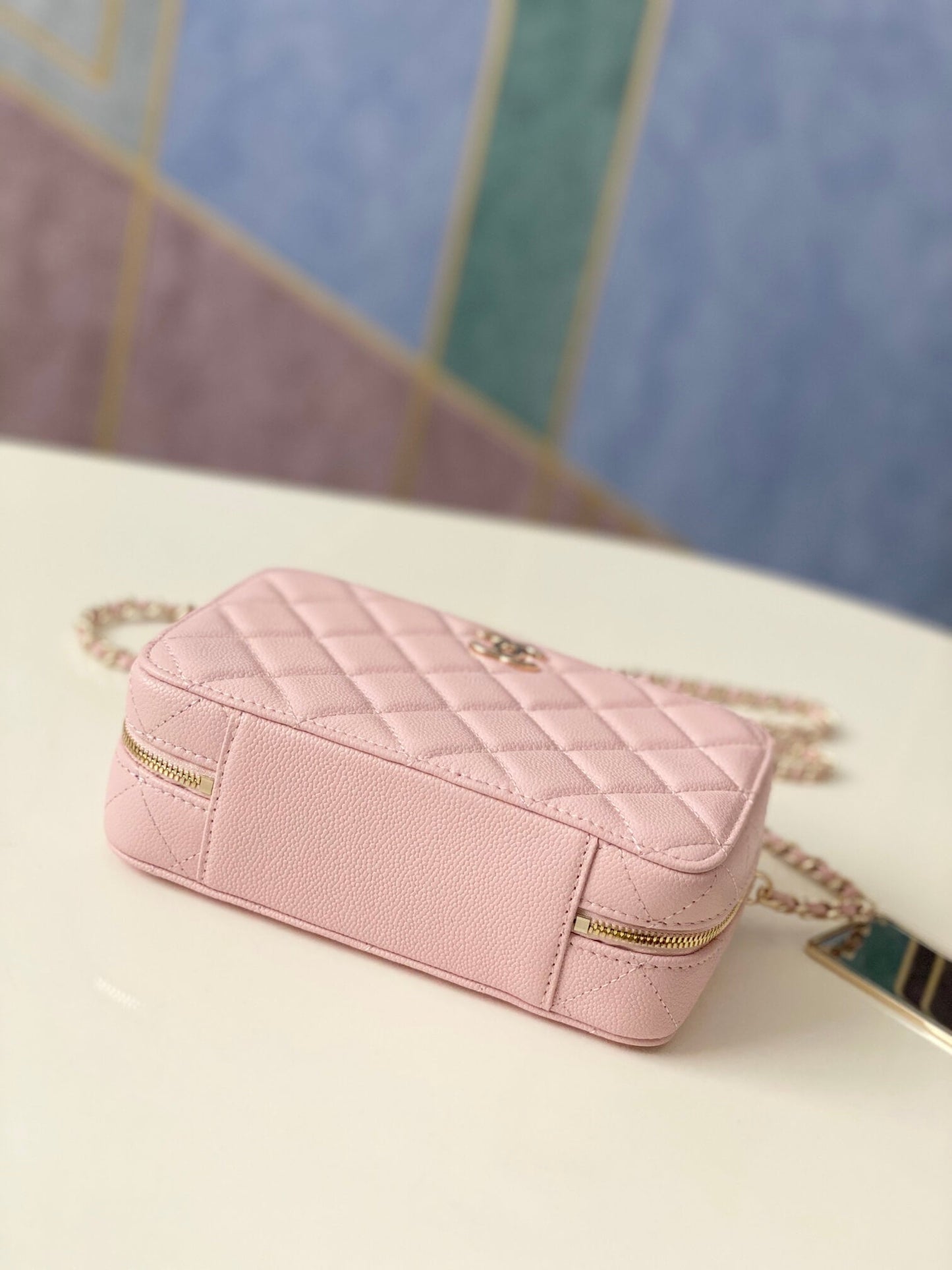 CHA 3168 mini Handbag shoulder bag cross body bags pink Lambskin camera bag