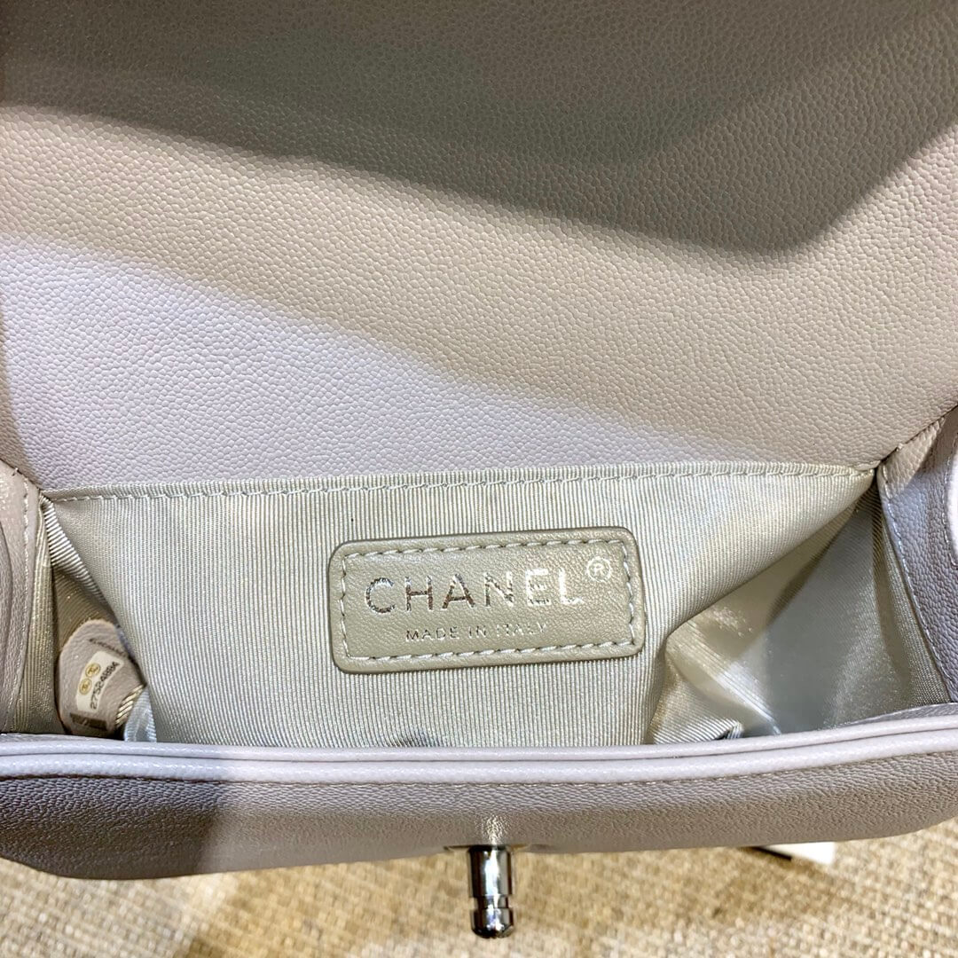 CHA 67085 shoulder bag cross body bags white LeBoy calfskin