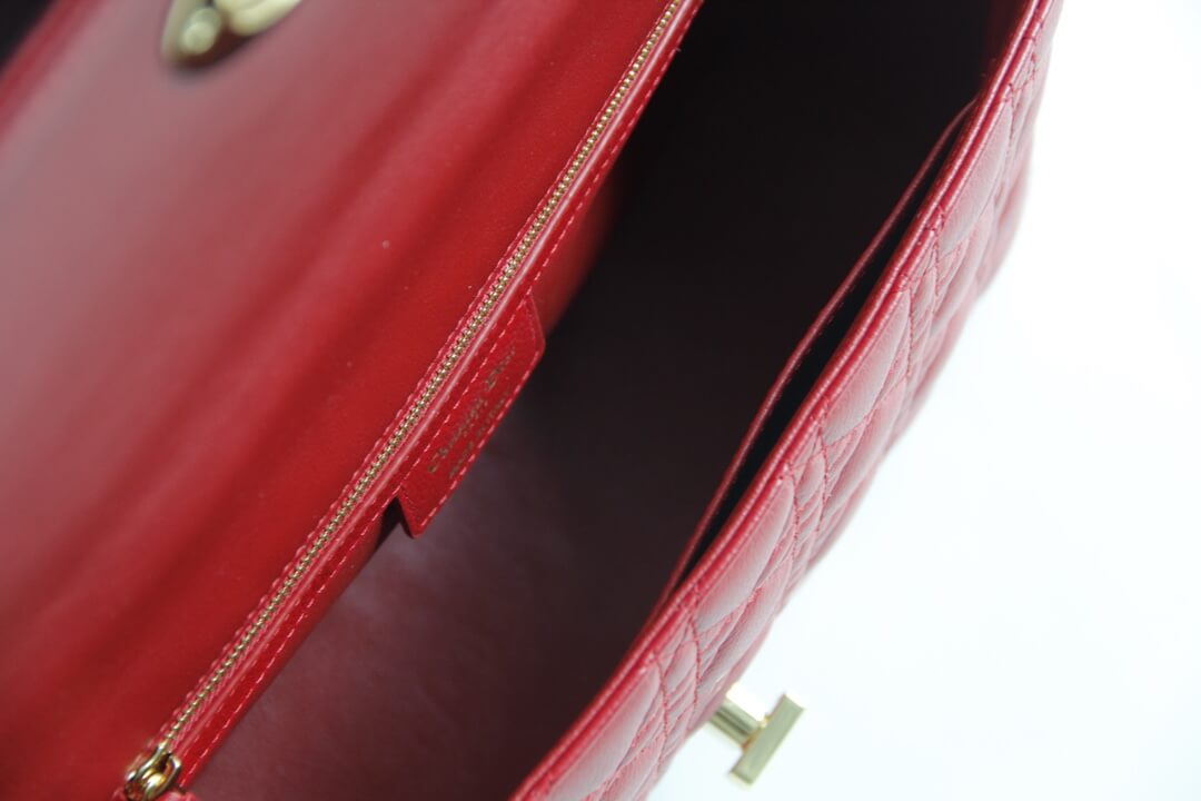 DO 2023 Caro red real leather sling shoulder bag