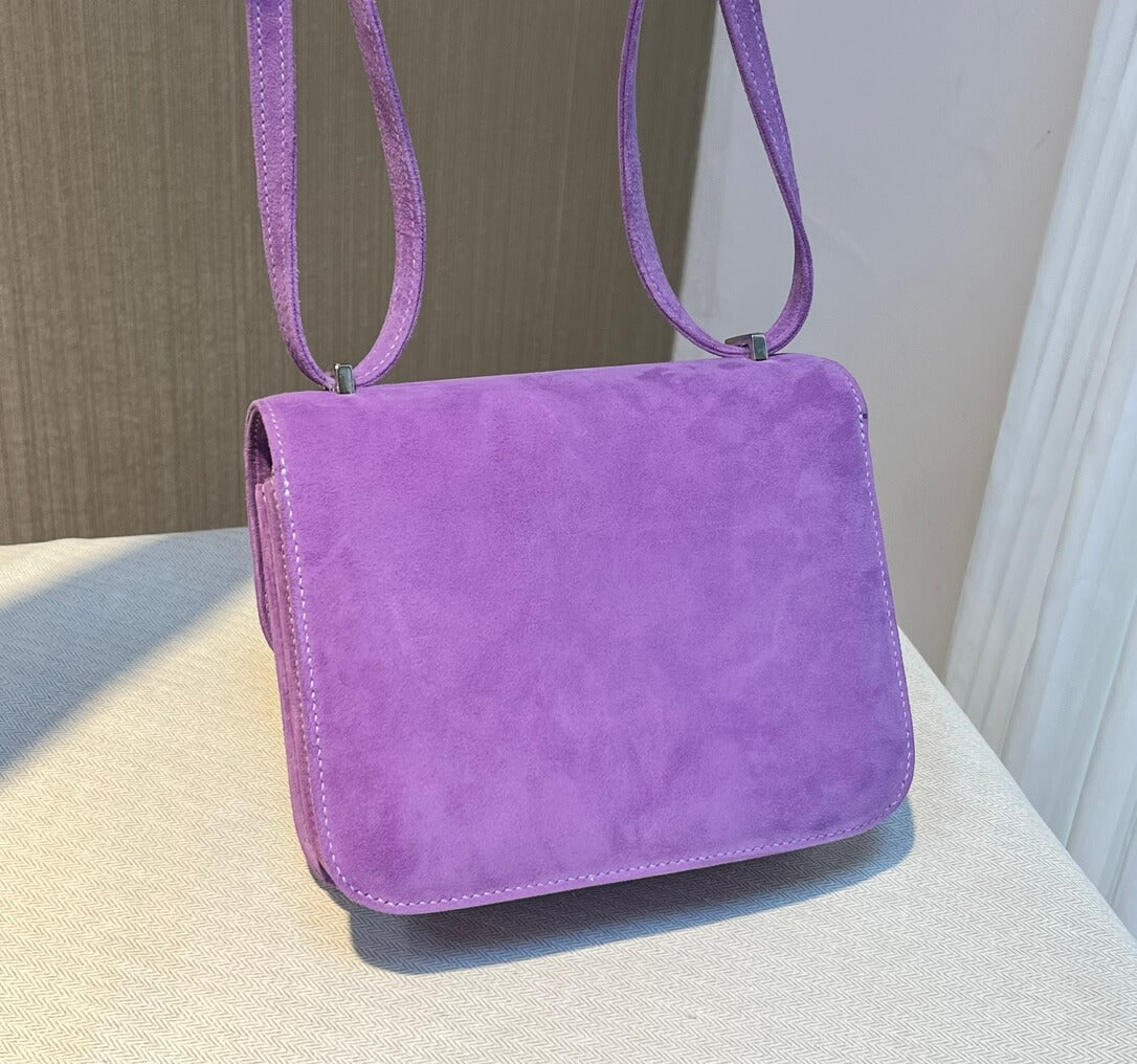 HM Constance 19 Chamois leather lavender purple silver