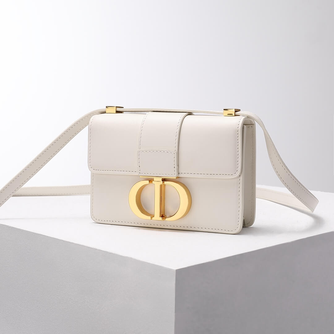 DO9006 mini Montaigne shoulder bag cross body bags milk white COWHIDE/ REAL LEATHER