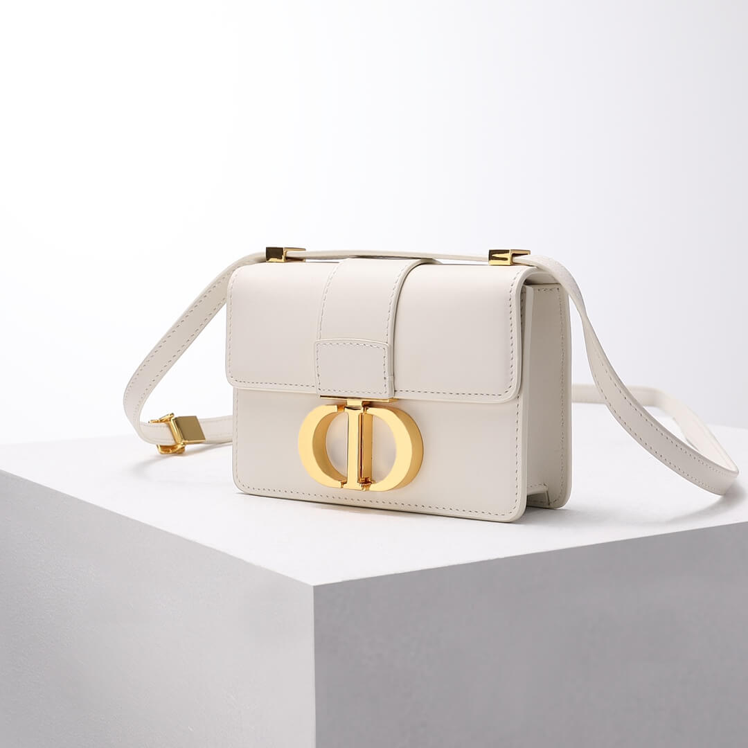 DO9006 mini Montaigne shoulder bag cross body bags milk white COWHIDE/ REAL LEATHER