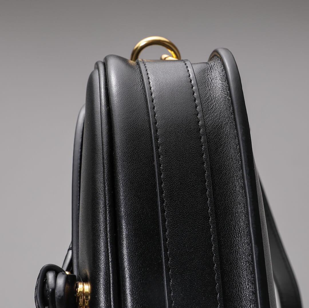 DO2029 Bobby East-West subaxillary bag black cowhide bobby