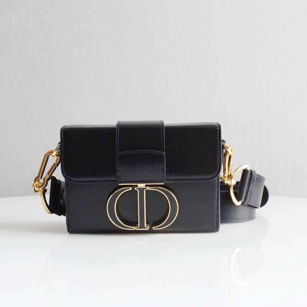 DO9008s MiniBox Oblique 30 Montaigne shoulder bag cross body bags black-2