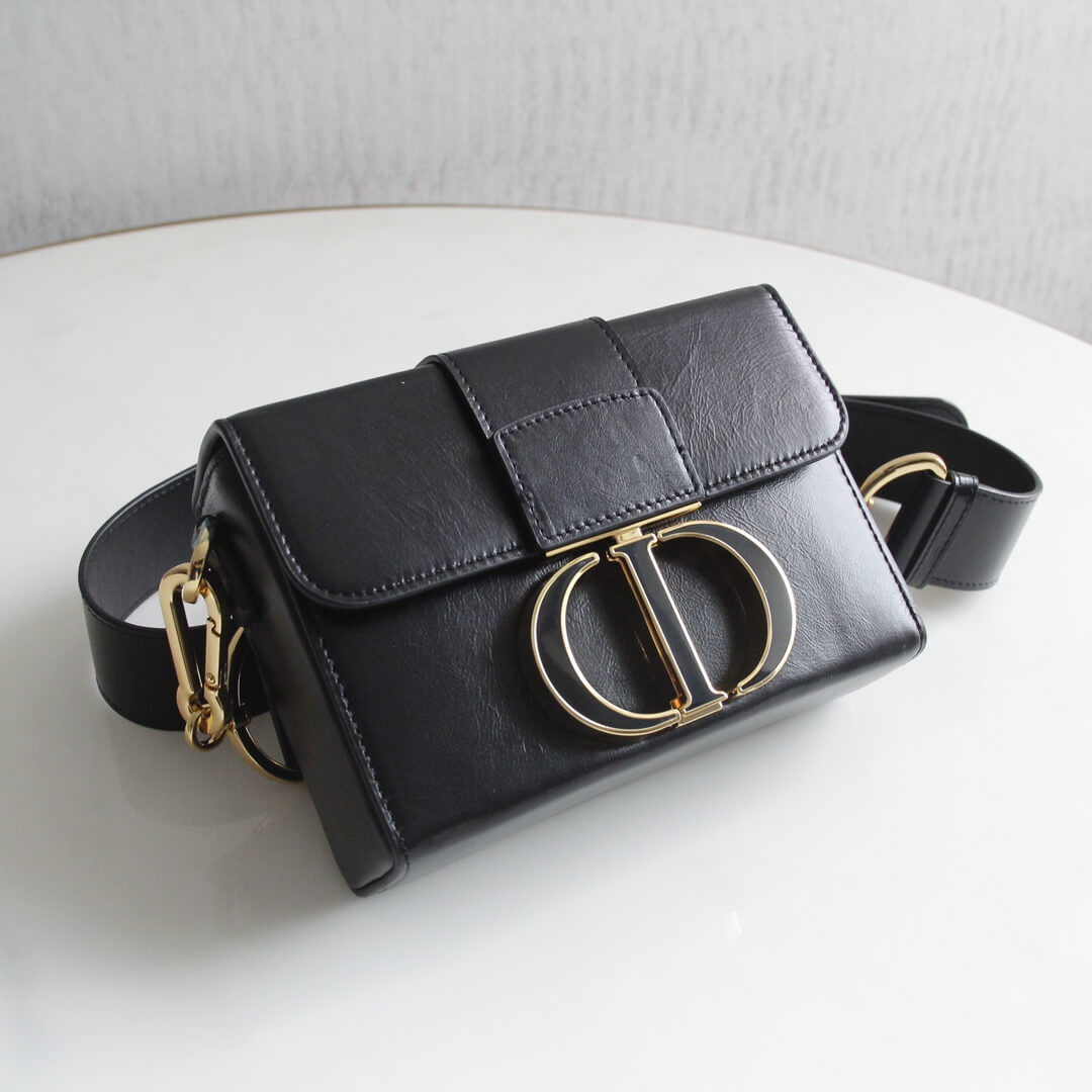 DO9008s MiniBox Oblique 30 Montaigne shoulder bag cross body bags black-2