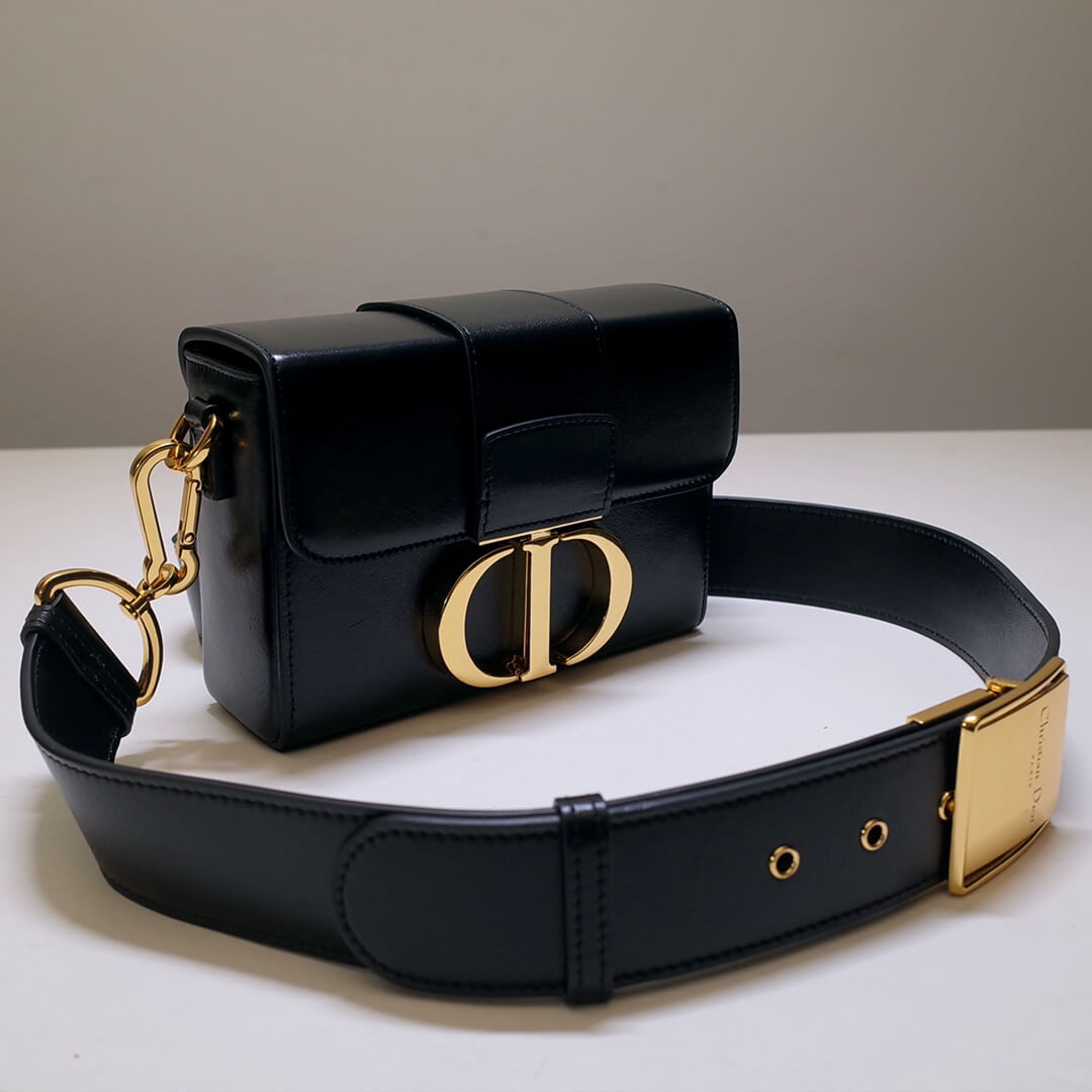 DO9008s MiniBox Oblique 30 Montaigne shoulder bag cross body bags black-3