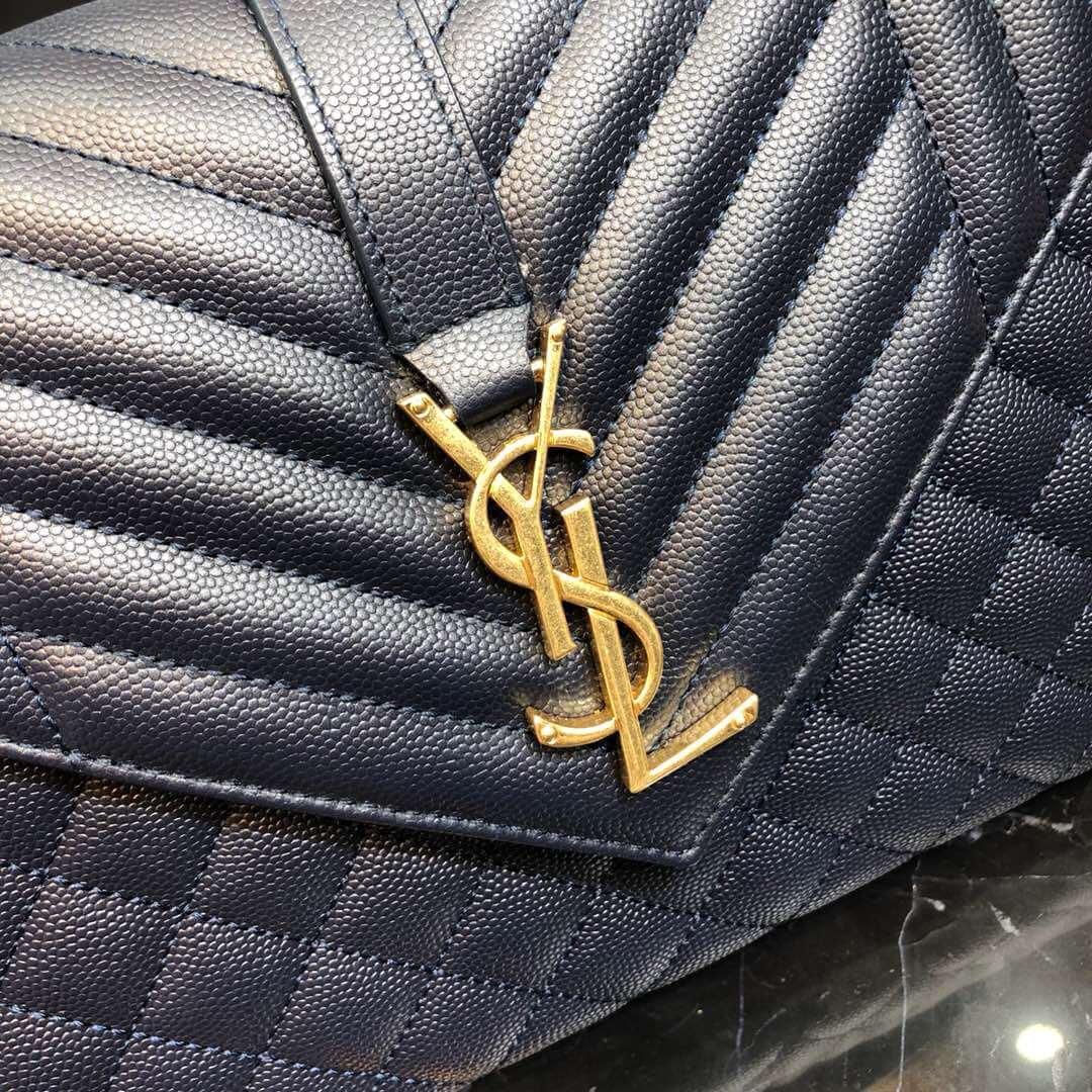 gold hardware on the leather 