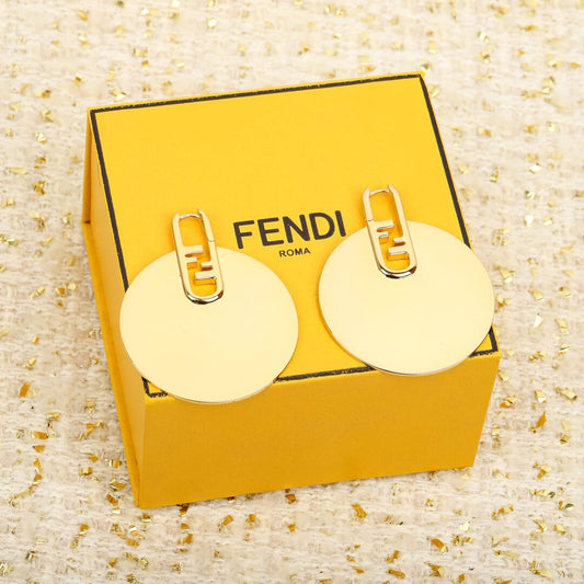 FD Personalized Fashion Large Metal Earrings EH13168A6