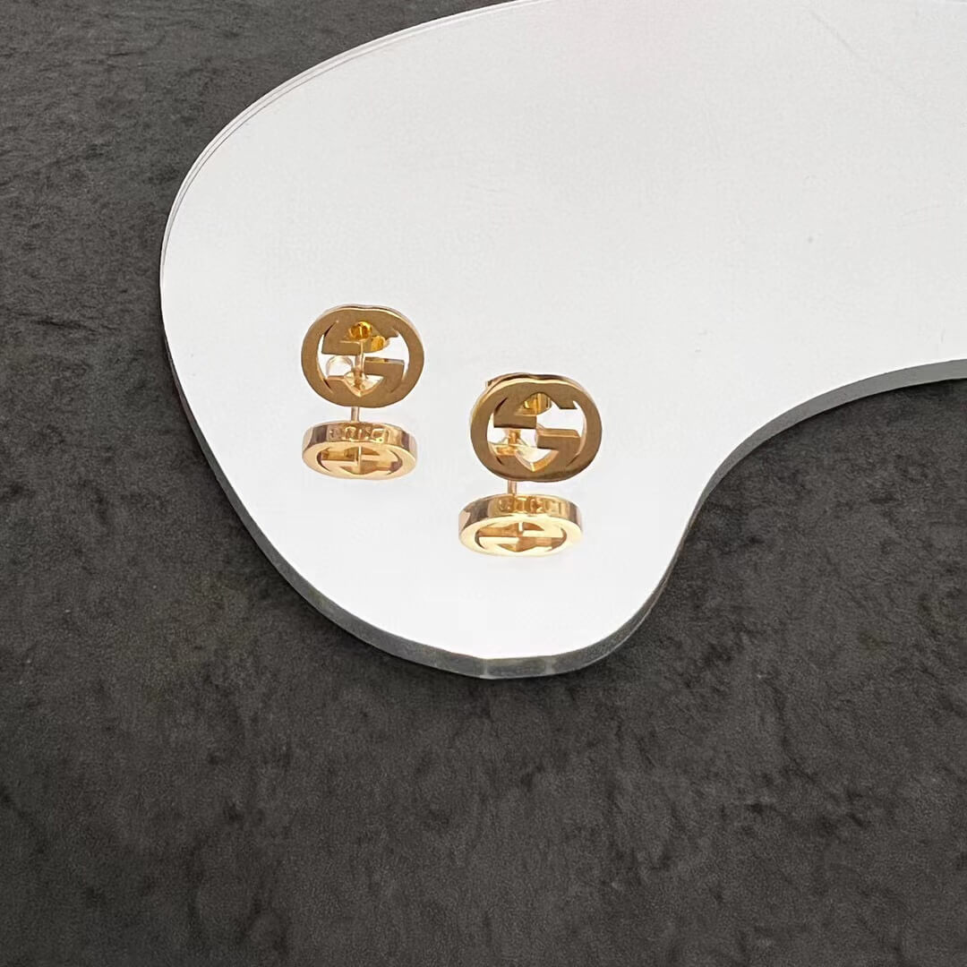 GG Earrings brass yellow gold 220915 Free shipping