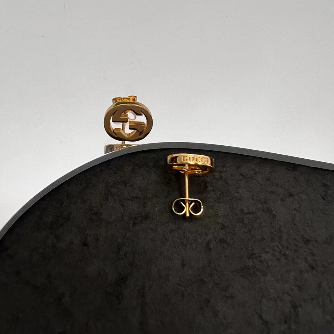 GG Earrings brass yellow gold 220915 Free shipping