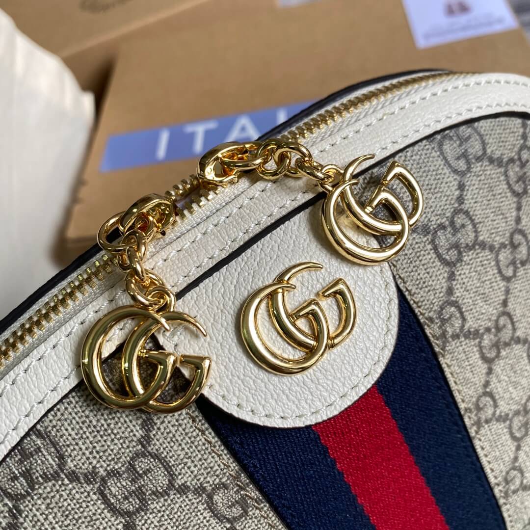 light gold GG hardware  on the bag